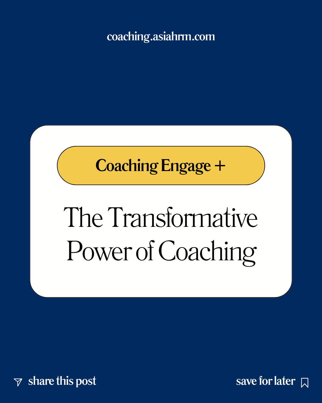 Coaching engage