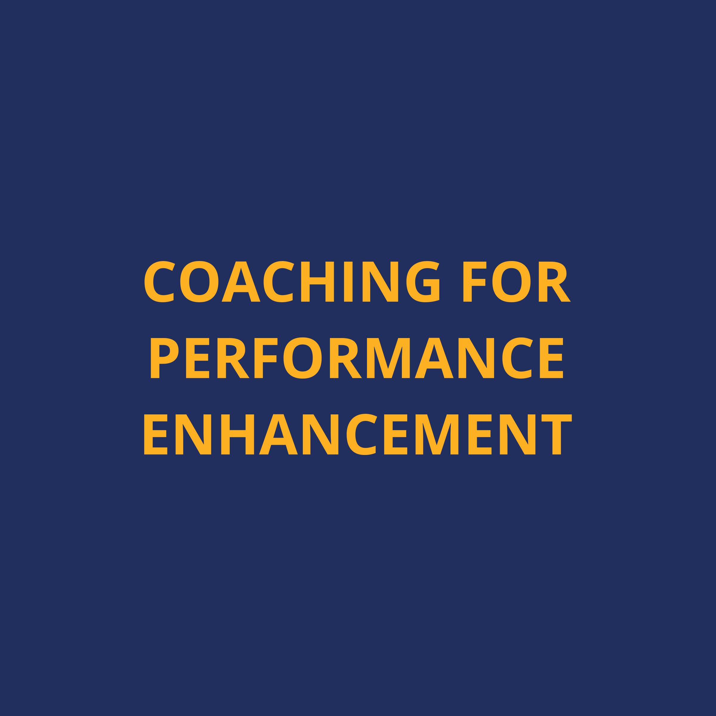 Coaching for Performance Enhancement: Unlocking Peak Potential in the Modern Workplace